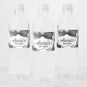 Spooky Little Boo Baby Shower Water Bottle Label