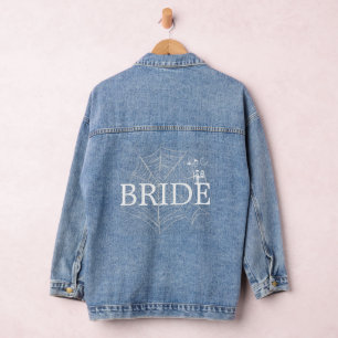 Spooky Little Couple Bride Denim Jacket