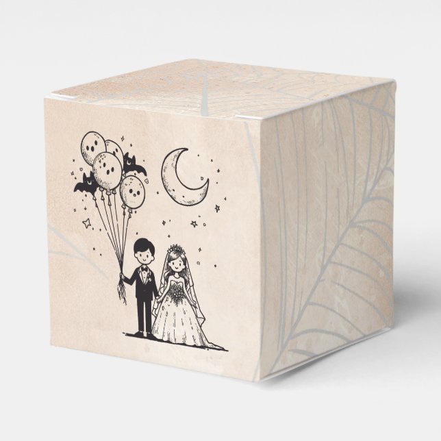 Spooky Little Couple Favour Box (Front Side)