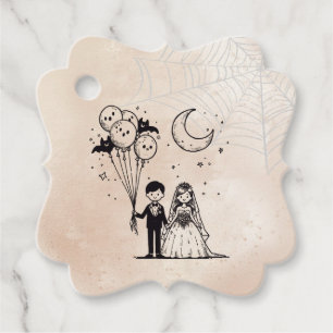 Spooky Little Couple Favour Tags