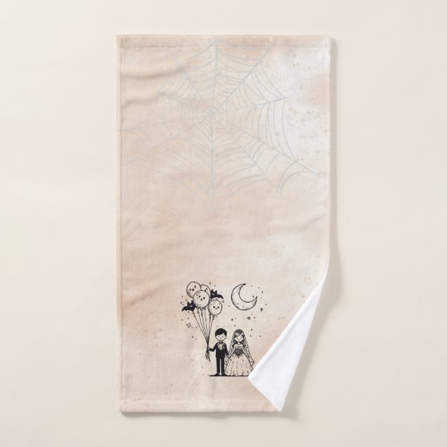 Spooky Little Couple Hand Towel (Hand Towel)