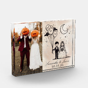Spooky Little Couple Photo Block