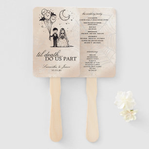 Spooky Little Couple Program Hand Fan