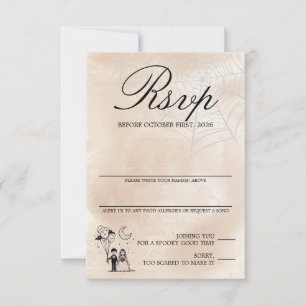 Spooky Little Couple RSVP Card