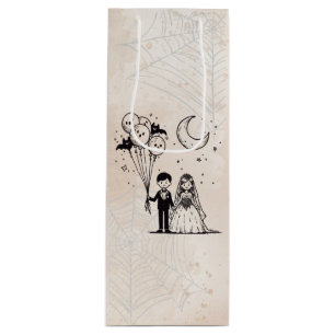 Spooky Little Couple Wine Gift Bag