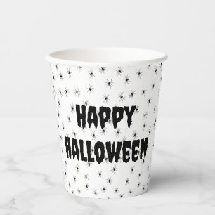 Spooky Little Spiders All Over Halloween Paper Cups
