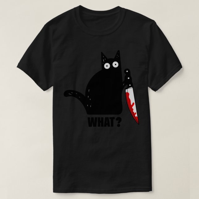 Spooky Lockdown Cat Tapestry T-Shirt (Design Front)