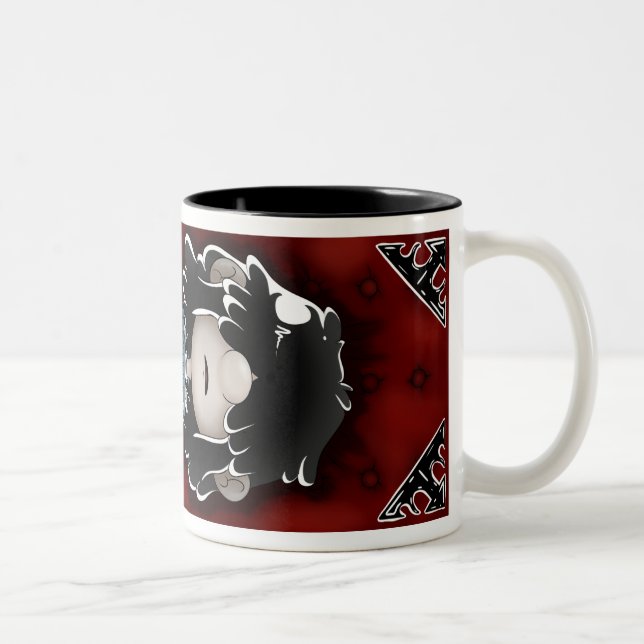 Spooky Lucy Mug. Two-Tone Coffee Mug (Right)