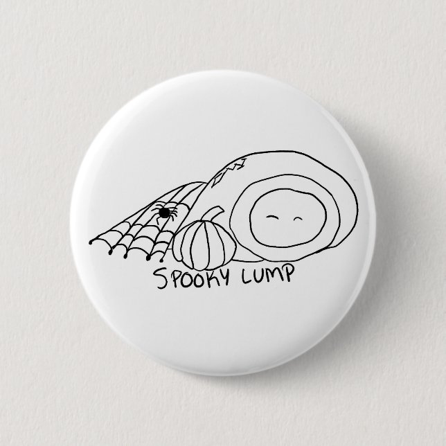 Spooky Lump 6 Cm Round Badge (Front)