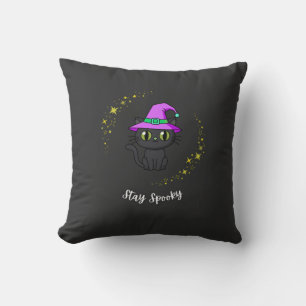 Spooky Magic Witch Hat Halloween T-Shirt Cushion