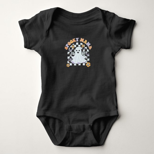 Spooky Mama Baby Bodysuit (Front)
