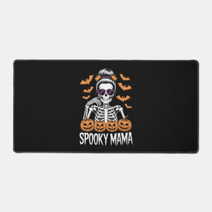 Spooky Mama Cool Halloween Skeleton Desk Mat