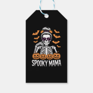 Spooky Mama Cool Halloween Skeleton Gift Tags