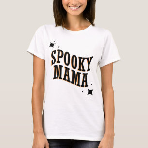Spooky Mama Funny Cute Halloween Trick or Treat T- T-Shirt