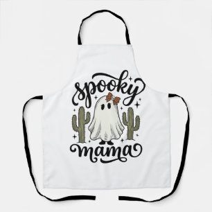 Spooky Mama Ghost Cactus Vintage Halloween Shirt_1 Apron