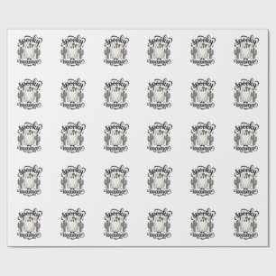 Spooky Mama Ghost Cactus Vintage Halloween Shirt_1 Wrapping Paper
