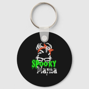Spooky Mama , Halloween Funny , Spooky , Halloween Key Ring