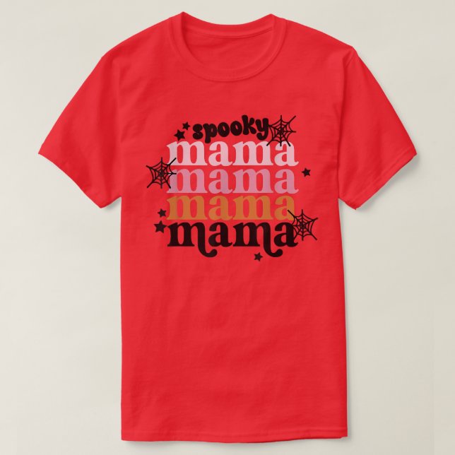 Spooky Mama Halloween Mini Family Matching Costume T-Shirt (Design Front)