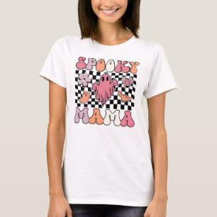 Spooky Mama Retro Halloween   Cute Vintage T-Shirt