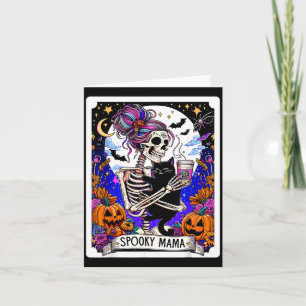 Spooky Mama Tarot Card Halloween Mum Skull Mama