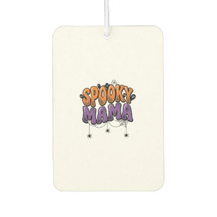 Spooky Mama Vintage Halloween Mum Shirt Design_1 Car Air Freshener