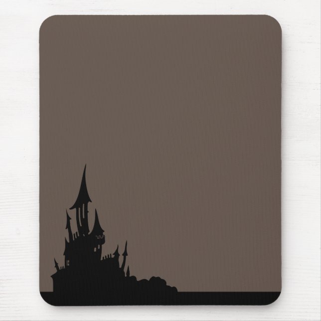 Spooky Mansion Halloween Mousepad (Front)