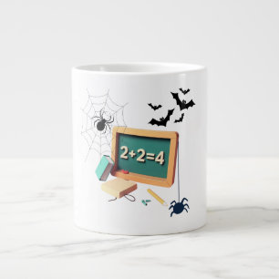 Spooky Math Teacher Large Coffee Mug