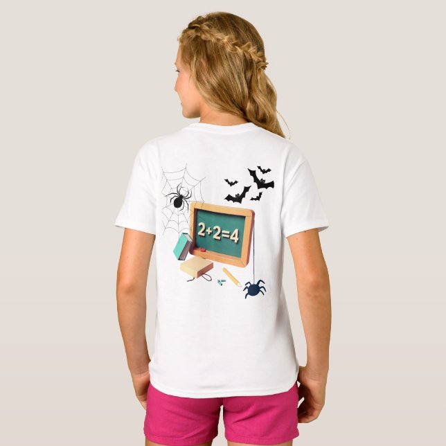 Spooky Math Teacher   T-Shirt (Back Full)