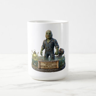 Spooky Mechanic Swamp Creature Funny Halloween Mug