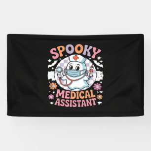 Spooky Medical Assistant Cute Halloween Essential Banner