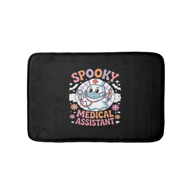 Spooky Medical Assistant Cute Halloween Essential  Bath Mat (Front)