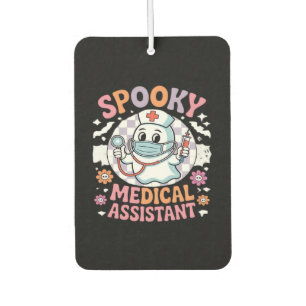 Spooky Medical Assistant Cute Halloween Essential  Car Air Freshener