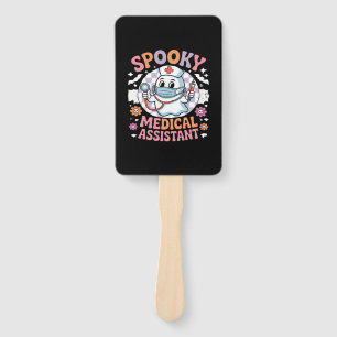 Spooky Medical Assistant Cute Halloween Essential  Hand Fan