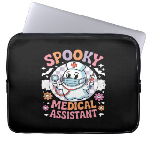 Spooky Medical Assistant Cute Halloween Essential Laptop Sleeve