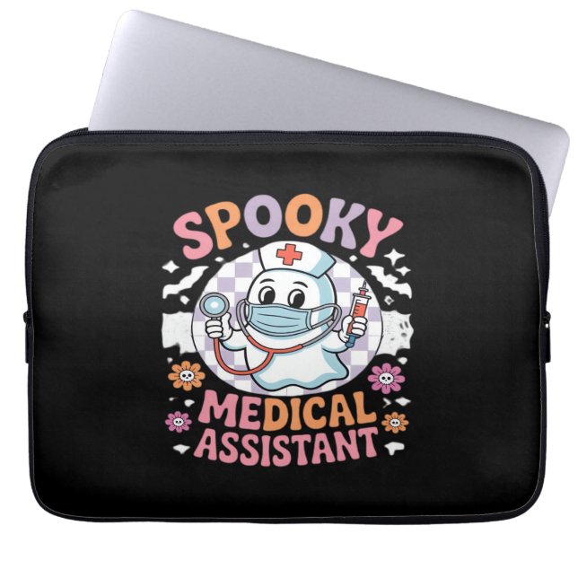 Spooky Medical Assistant Cute Halloween Essential  Laptop Sleeve (Front)
