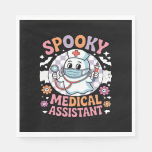 Spooky Medical Assistant Cute Halloween Essential Napkin