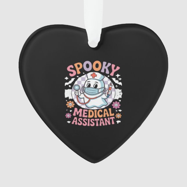 Spooky Medical Assistant Cute Halloween Essential  Ornament (Front)