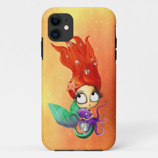 Spooky Mermaid with Octopus Case-Mate iPhone Case (Back)