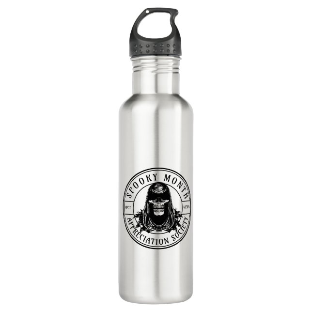 Spooky month appreciantion society 710 ml water bottle (Front)