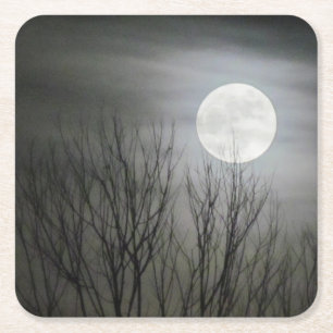 Spooky Moon Coaster