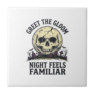 Spooky Moon Skull Halloween Graphic Shirt_1 Tile