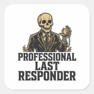 Spooky Mortician Doodle Sticker