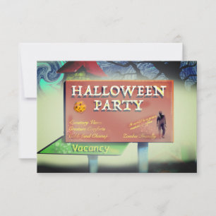 Spooky Motel Sign Invitation