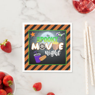 Spooky Movie Night Napkin