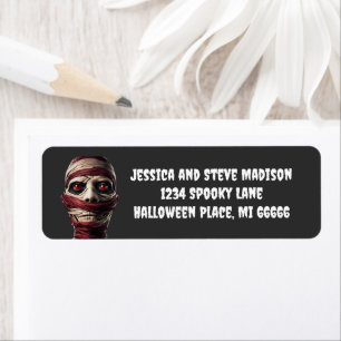 Spooky Mummy Halloween Ghoul Zombie Return Address