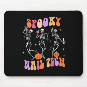 Spooky Nail Tech Fun Skeleton Nail Tech Halloween  Mouse Mat