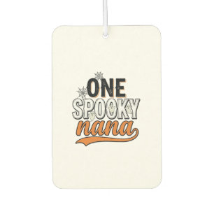 Spooky Nana Halloween Ghost Vintage Shirt Design_1 Car Air Freshener