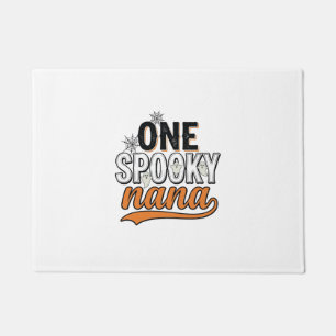 Spooky Nana Halloween Ghost Vintage Shirt Design_1 Doormat