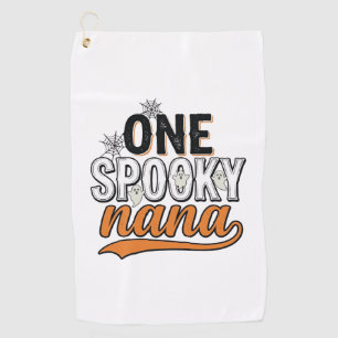 Spooky Nana Halloween Ghost Vintage Shirt Design_1 Golf Towel