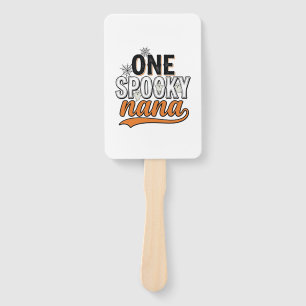 Spooky Nana Halloween Ghost Vintage Shirt Design_1 Hand Fan